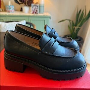 Women's Chunky Black Loafers